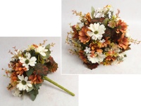 Bukiet MARGARETKA wys. 30 cm, 14 łodyg (kwiat 6x1,5 cm) POMARAŃCZOWO-ŚMIETANOWY