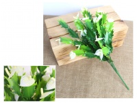 Bukiet mieszany KAKTUS, KALA wys.37 cm 5 łodyg BIAŁY