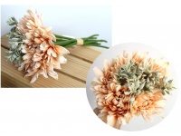 Bukiet pęczek DALIA z dodatkiem 25 cm 8 łodyg (5 kwiatów 8 cm)