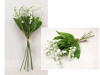 Bukiet, pęczek KONWALIA wys. 34 cm, 6 łodyg BIAŁA