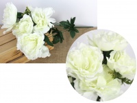 Bukiet Peonia wys. 50 cm 7 łodyg (7 kwiatów 12 cm) ŚMIETANOWY