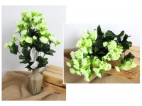 Bukiet PIWONIA 49 cm  18 łodyg (54 kwiaty 2,5-5 cm) BIAŁY