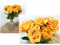 Bukiet RÓŻA wys. 40 cm 7 łodyg(7 kwiatów 11 cm) POMARAŃCZOWA