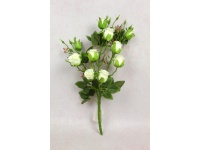 Bukiet RÓŻA wys. 47 cm, 3 łodygi (10 kwiatów 4,5-3 cm) BIAŁA