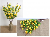 Bukiet RÓŻA wys. 60 cm, 7 łodyg (kwiat 3,5x2 cm) ŻÓŁTY