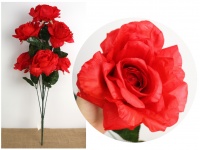 Bukiet RÓŻA wys. 75 cm (7 kwiatów 15 cm) CZERWONA