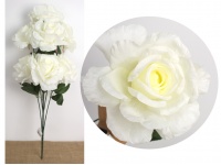 Bukiet RÓŻA wys. 75 cm (7 kwiatów 15 cm) BIAŁA