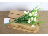 Bukiet Trawa z kwiatkami wys. 40 cm 6 łodyg, kwiat 3 cm BIAŁY