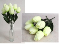 Bukiet TULIPAN wys. 46 cm, 7 łodyg (7 kwiatów 8x5 cm) LIMONKOWY