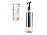 Butelka na olej, oliwę szkło-metal 26x6 cm 300 ml