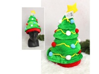 Czapka CHOINKA gruby welur 40x33 cm - 1 szt