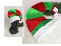 Czapka ELFA gruby welur w pasy 39x31 cm - 1 szt