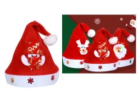 Czapka MIKOŁAJA 35x24 cm MIX WZORÓW