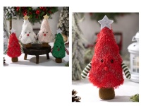 Dekoracja CHOINKA 15x5 cm CZERWONA