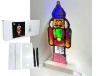 Dekoracja LED 3D DZIADEK DO ORZECHÓW 31x12x1 cm