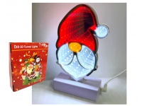 Dekoracja LED 3D MIKOŁAJ 20x11,5 cm