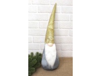 Dekoracja świąteczna SKRZAT 60 cm - SZARO-ZŁOTY