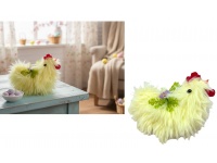 Dekoracja wielkanocna KURA futrzana 13x9x7 cm