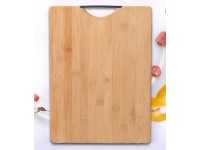 Deska kuchenna do krojenia BAMBUSOWA z plastikowym uchwytem 33,5x24x1,8 cm