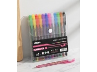Długopisy żelowe z brokatem kpl 12 kolorów 1.0 mm FLASH PEN