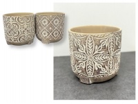 Doniczka ceramiczna 13x13 cm MIX WZORÓW