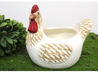 Doniczka ceramiczna KURA 21,5x19x17 cm