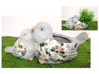 Doniczka ceramiczna mozaika DWA PTASZKI 42x19x20 cm