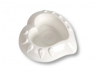 Doniczka do kompozycji Serce 29 cm biała