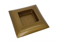 Doniczka, misa LILIA kwadrat *24* 24x24x4 cm ZŁOTA
