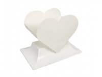 Doniczka SERCE 21,5x17x14 cm - Biała