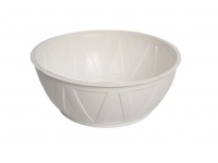 Doniczka TŁOCZONY WZÓR 17x7 cm - Biała