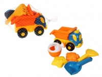 Zestaw zabawek do piasku z wywrotką i konwewką w siatce 23x16x15 cm mix kolor -  kpl 6 szt