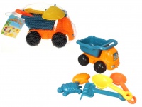 Zestaw zabawek do piasku z wywrotką w siatce 22x17x15 cm mix kolor - kpl 6 szt