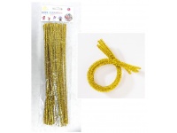 Druciki kreatywne wyciory, wyciorki 30 cm METALIZOWANE 30 szt ZŁOTE