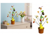 Drzewko wielkanocne z jajkami i ptaszkami 43 cm