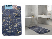 DYWANIK łazienkowy (60x40 cm) złoty MARMUREK NIEBIESKI