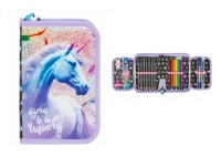 e Piórnik z wyposażeniem jednokomorowy 20x13x4 cm JEDNOROŻEC 15