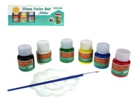 Farby w buteleczkach do malowania SZKŁA kpl 6 szt