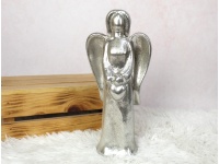Figurka ceramiczna ANIOŁEK 30 cm SREBRNY