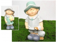 Figurka ceramiczna CHŁOPIEC, DZIEWCZYNKA 20 cm - mix