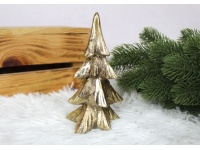 Figurka ceramiczna CHOINKA ZŁOTA 14,5 cm 