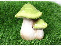 Figurka ceramiczna GRZYBY dwa zielone 12x9x9 cm