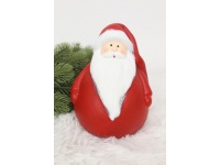 Figurka świąteczna ceramiczna MIKOŁAJ 15,5x12,5x11 cm CZERWONY