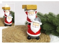 Figurka ceramiczna MIKOŁAJE świecznik 18x9x8 cm (32265-2)