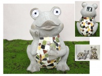 Figurka ceramiczna mozaika ŻÓŁW, ŻABA solarna 34, 31 cm