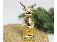 Figurka ceramiczna RENIFER 17x7,5x6 cm ZŁOTY efekt lustra (BX24304-2)