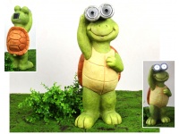 Figurka ceramiczna solarna ŻÓŁW Z LORNETKĄ 42x18x17,5cm