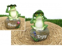 Figurka ceramiczna ŻABA 12x9x5 cm MIX WZORÓW