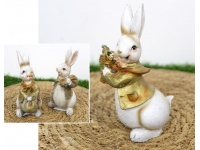 Figurka ozdoba ceramiczna ZAJĄC 12x7x6 cm MIX WZORÓW