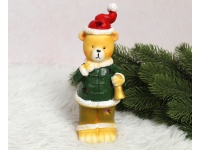 Figurka polyston MIŚ jasno BRĄZOWY świąteczny świecący LED 20 cm (35352-2)